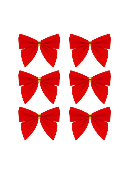 Hängender Bogen Ornament Rot Set 6Stück