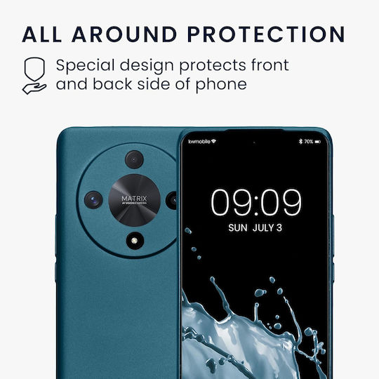 KWmobile Lite Задна корица Силикон / Метал 1.3мм Син (Honor Magic6 Lite, Honor X9b)
