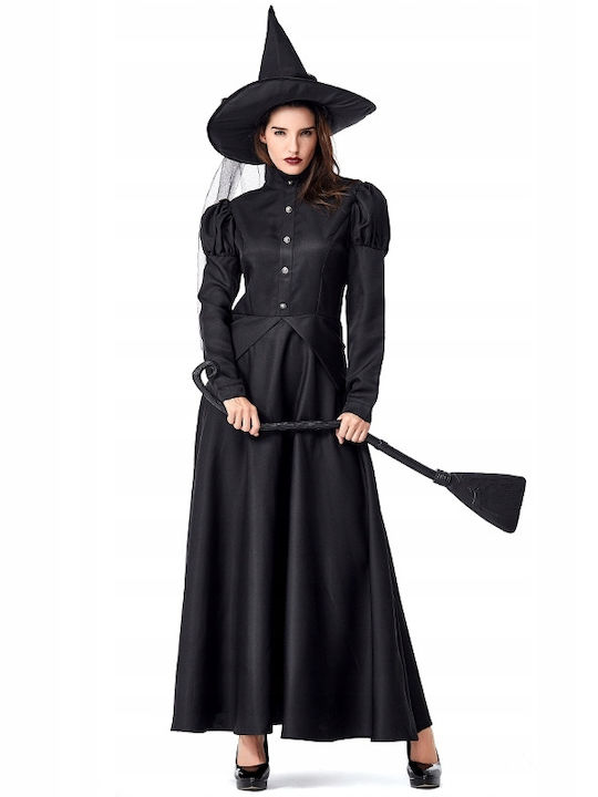 Widmann Hexenkostüm Malefizia – Komplett Mit Kleid, Kragen & Hut Für Karneval & Halloween