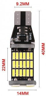 LED Auto Canbus W16W T15 45 SMD 4014 12V