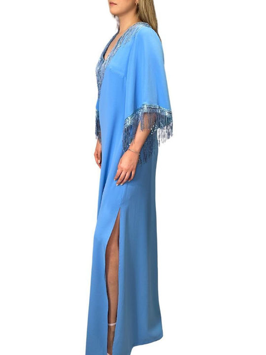 Personal Shoes Maxi Dress for Wedding / Baptism Light Blue