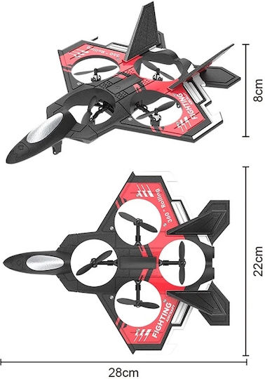 Remote Control Airplane Iuni S98 Combat Aircraft 360° Stunt Gyroscope Crash Resistant LED Lights