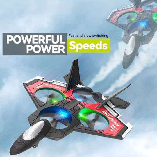 Remote Control Airplane Iuni S98 Combat Aircraft 360° Stunt Gyroscope Crash Resistant LED Lights