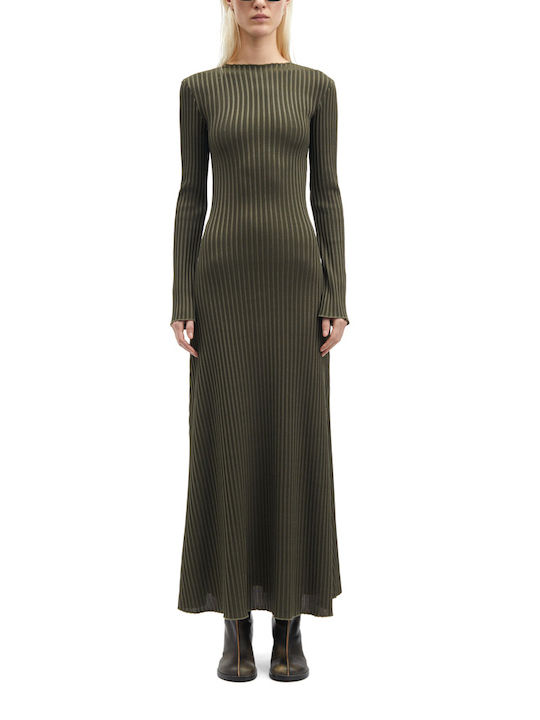 Samsoe Samsoe Maxi Dress Knitted Khaki