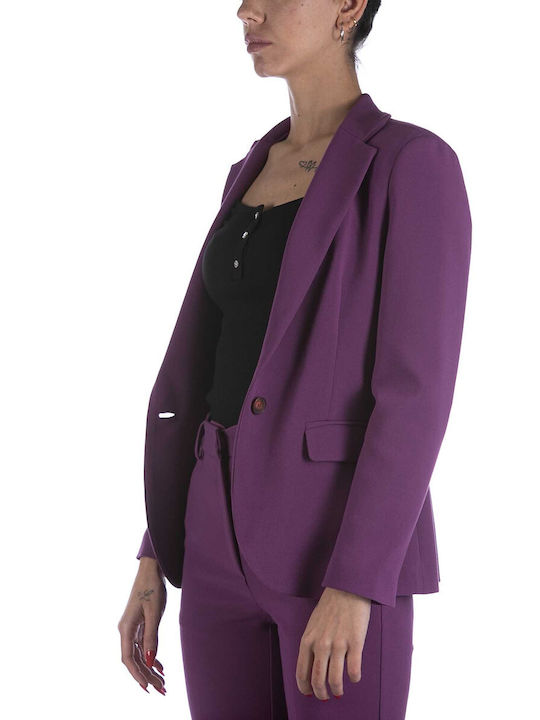 Ottod'ame Blazer pentru femei Sacou Purple