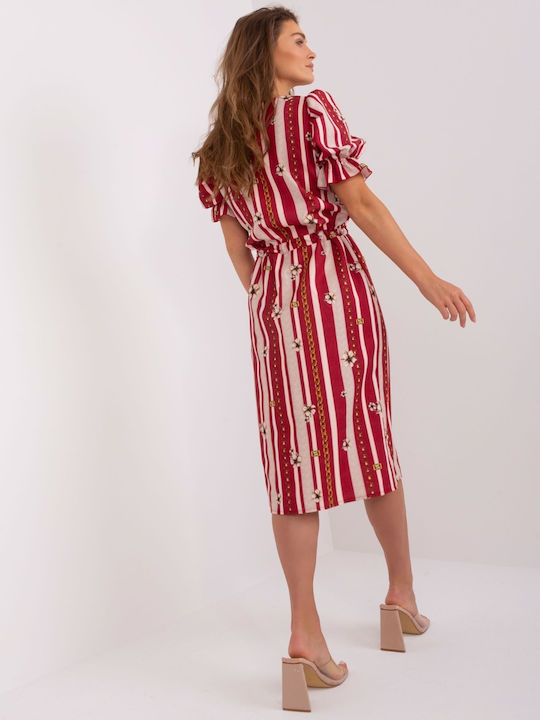 Lakerta Midi Dress Red Wine