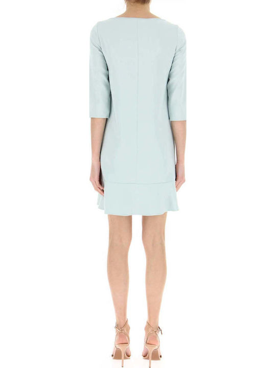 Mini Abendkleid mit Rüschen Türkis