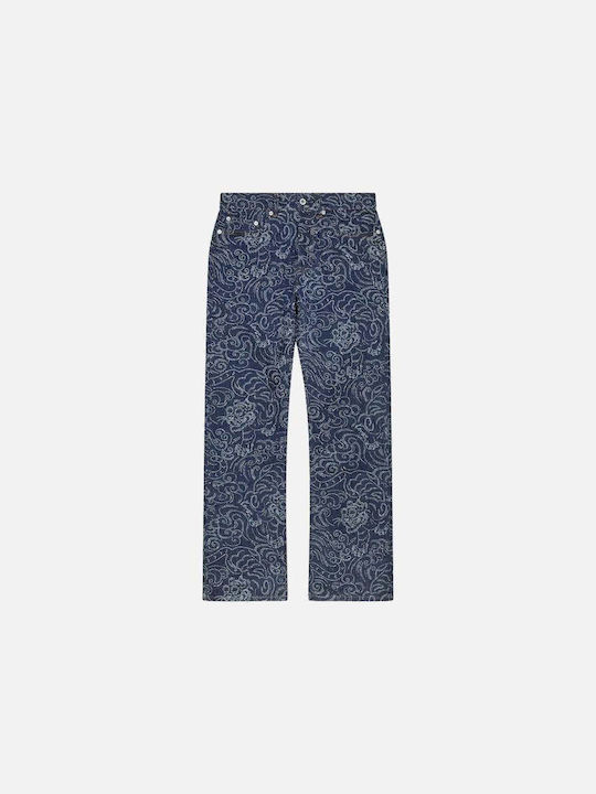 Kenzo High Waist Women's Jean Trousers Blue