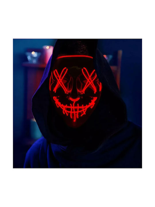 Halloween Mask Zola Black Orange Lights