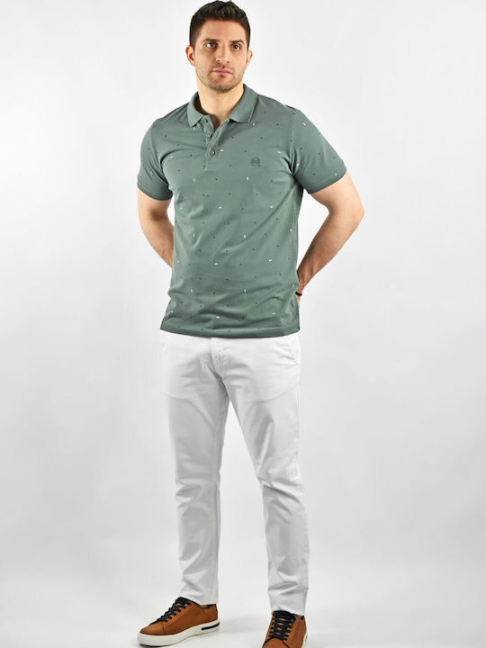 Side Effect Men's Short Sleeve Blouse Polo Green