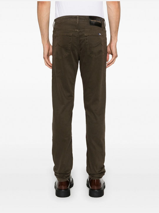 Jacob Cohen Men's Trousers Elastic Brown