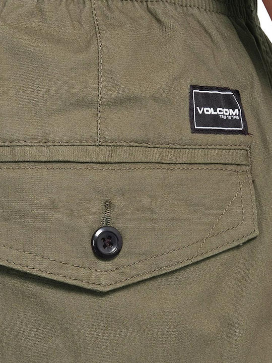 Billow Trousers Cargo Elastic in Loose Fit Wintermoss