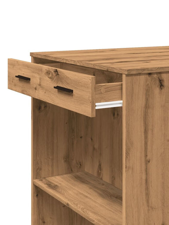 Table Bar Wooden Oak 102x70x103.5cm
