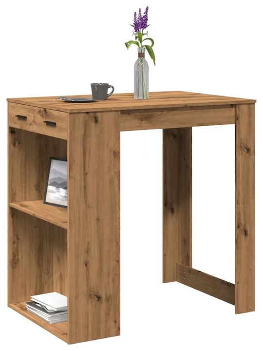 Table Bar Wooden Oak 102x70x103.5cm