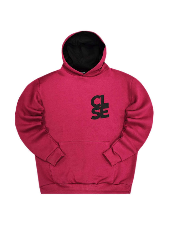 Close Society Men's Sweatshirt with Hood Purple