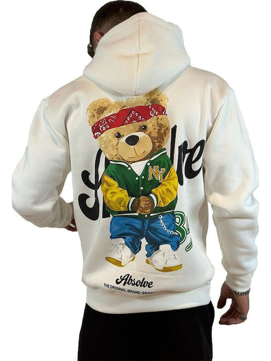 Sweatshirt mit Kapuze Ecru
