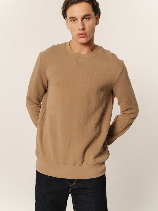 Edward Jeans Men's Long Sleeve Blouse Camel