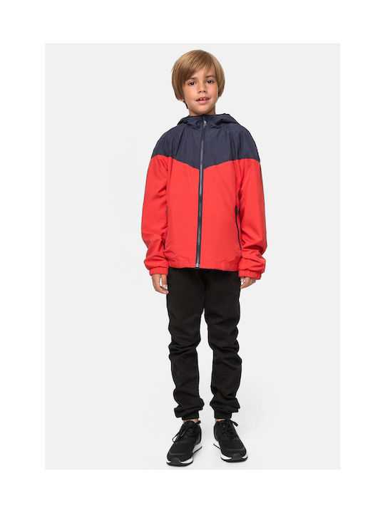 Urban Classics Kids Sports Jacket with Lining Navy/red