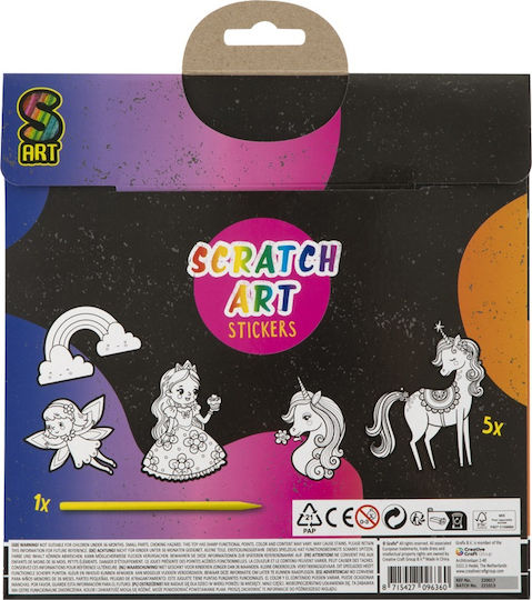 Set Creativ 5 Cartonașe XL de Răzuit Grafix