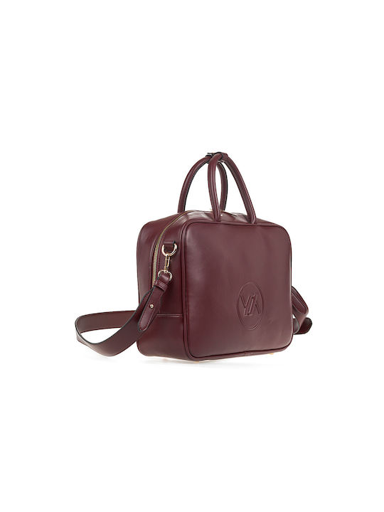 Verde Women's Bag Tote Hand Burgundy