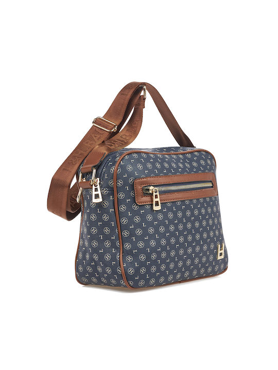 L&H Women's Bag Shoulder Navy Blue