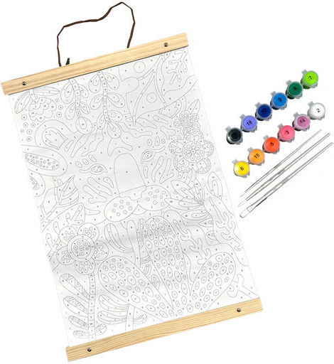 Leinwand-Bauch-Kit Malen nach Zahlen Tigeraugen