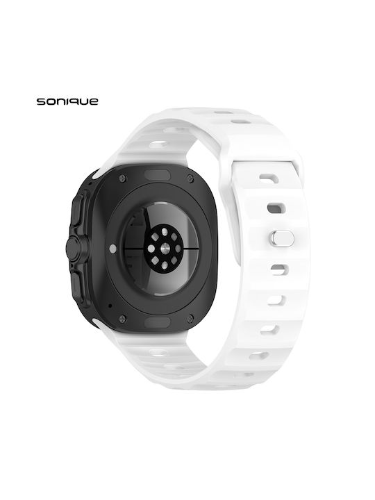 Sonique Strap Silicone White (Samsung Galaxy Watch 7 Ultra)