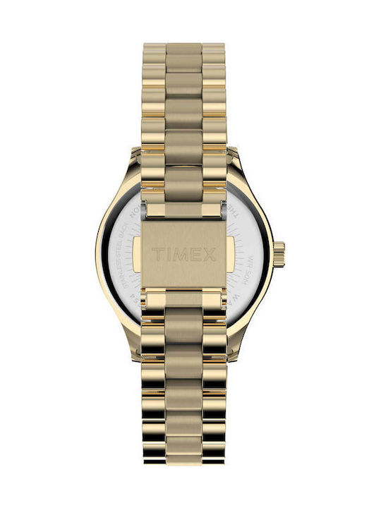 Timex Waterbury Women's Watch with Gold Metal Bracelet
