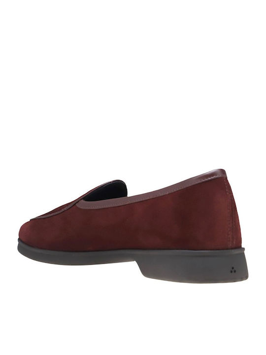 Mocasini dama în culoarea Burgundy