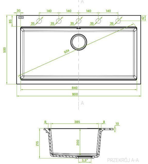 Laveo SBT 4109 Gefäß Μ50xΠ90cm Gray Laveo SBT 4109 Gefäß Μ50xΠ90cm Gray