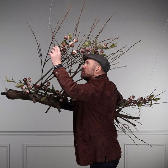 Artificial Decorative Branch Acorn Brown 73cm Supergreens