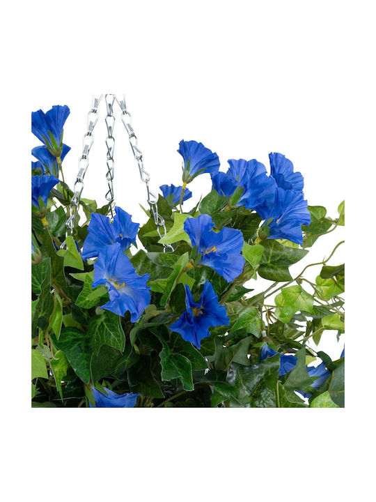 Globostar Artificial Garden Morning Glory Hanging Plant 20636 Artificial Hanging Decorative Plant Orchid Y55cm