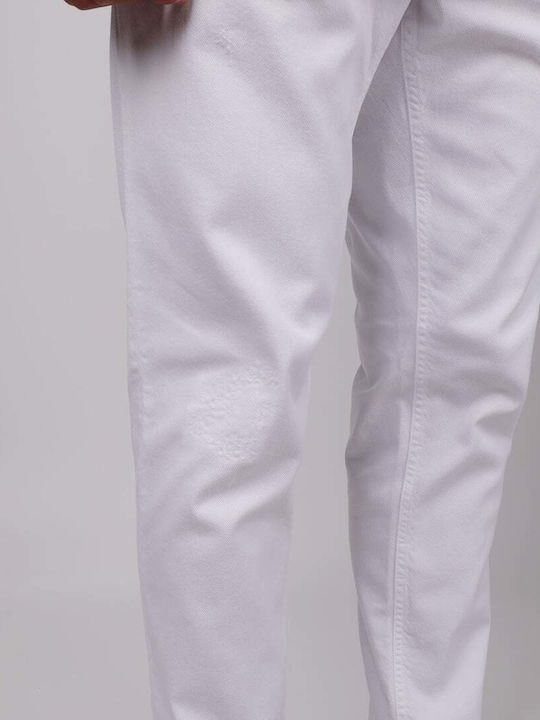 Men's Jeans Pants Ice-white