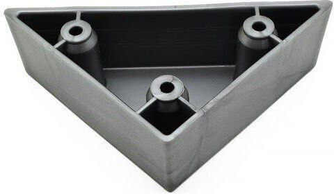 Hoff Kunststoff Möbelbein Für Couch 6x6cm Grau