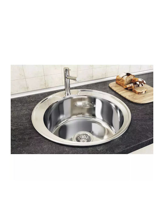Freddo Sn9000 Ένθετος Νεροχύτης Inox Μ49xΠ49cm Γκρι