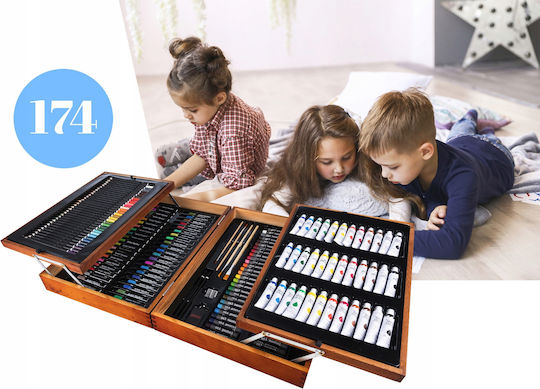 Painting Set Wooden 45x32cm 174pcs