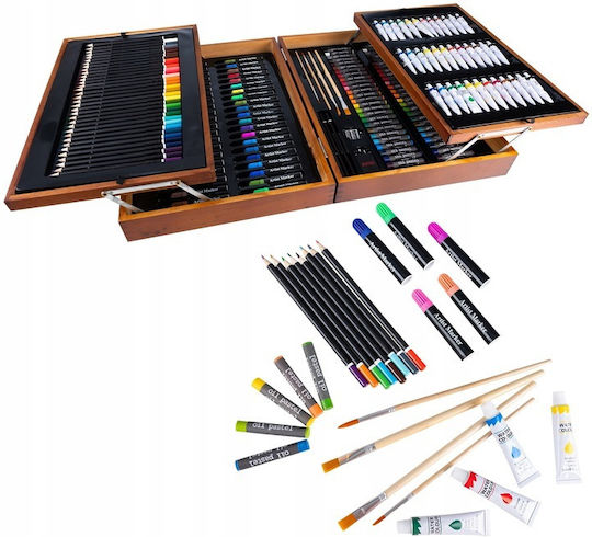 Painting Set Wooden 45x32cm 174pcs