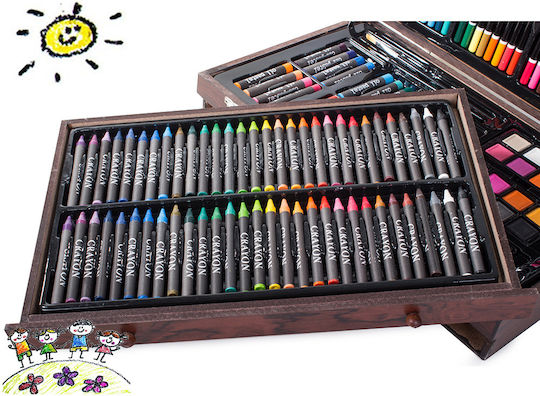Set de Colorat Lemn 34x23cm 143buc