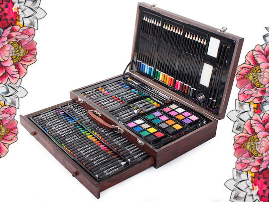 Set de Colorat Lemn 34x23cm 143buc