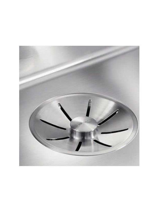 Blanco Zerox 500 U 521559 Undermount Sink Inox with Faucet W54xD44cm Silver