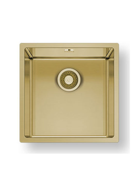 Pyramis Astris Colora 101055401 Undermount Sink Inox W40xD40cm Gold