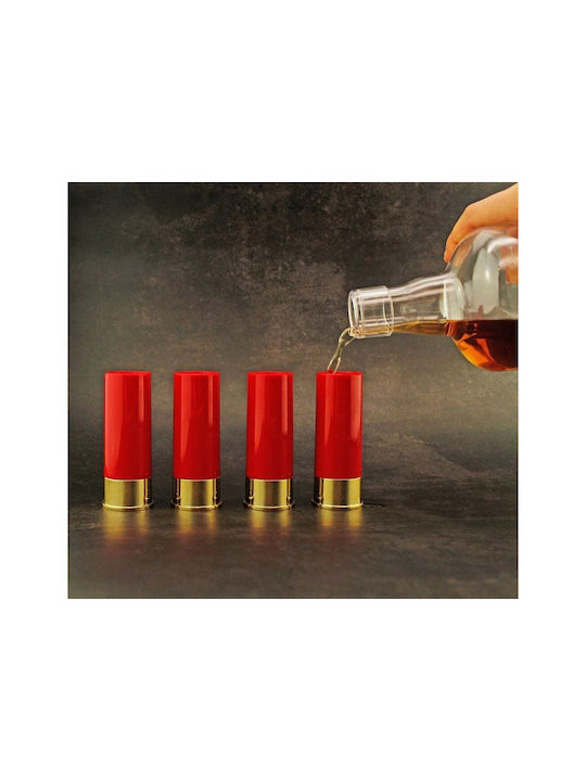 Winkee Shot Glass made of Glass in Red Color