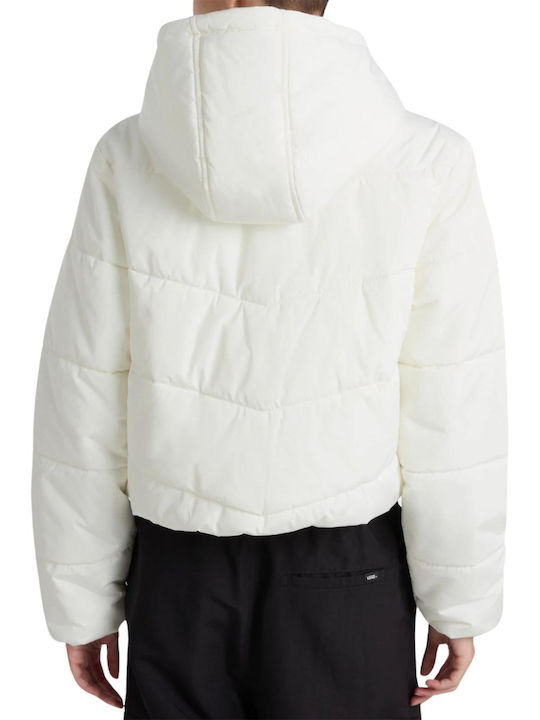 Vans Mte Foundry Women's Short Lifestyle Jacket for Winter Marshmallow