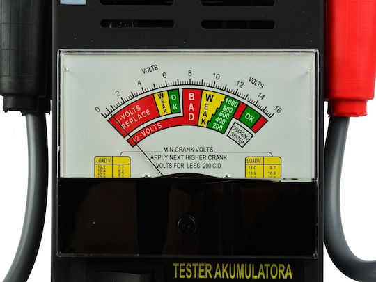 Geko 6/12v Analogue Battery Tester
