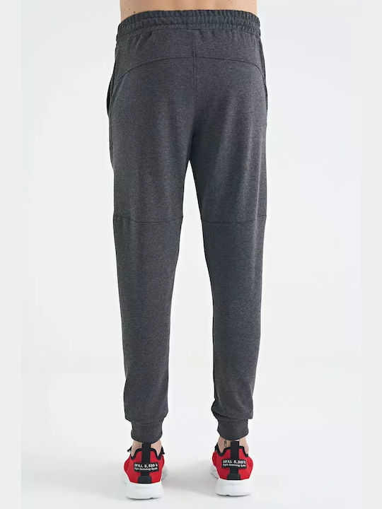 AIR JONES Men's Sweatpants with Rubber Anthracite Melange