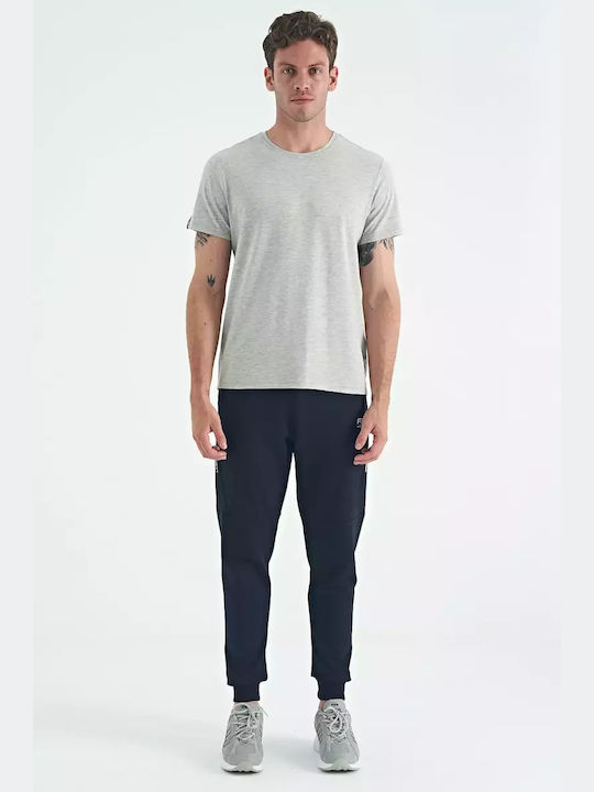 AIR JONES Men's Sweatpants with Rubber Navy Blue