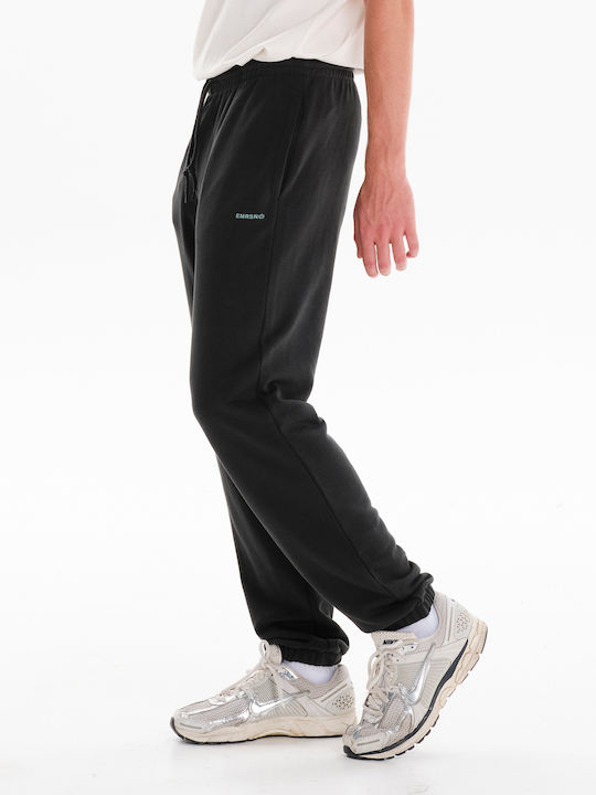 Emerson Sweatpants with Elastic Black