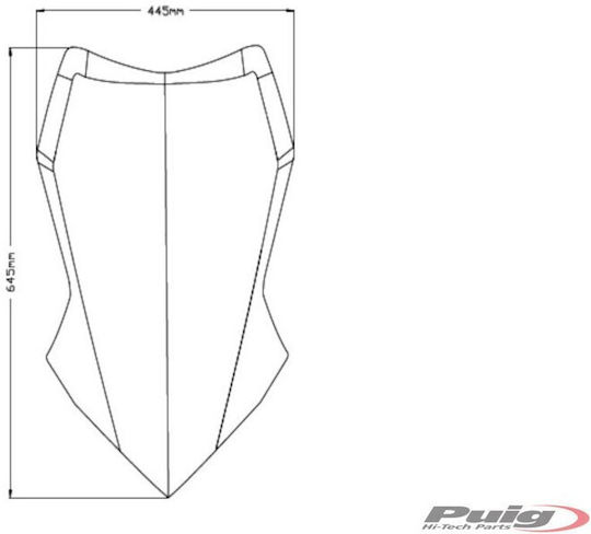 Puig Φιμέ Ζελατίνα Μοτοσυκλέτας για Yamaha Tracer 9 GT GT 2018-2023 3762H
