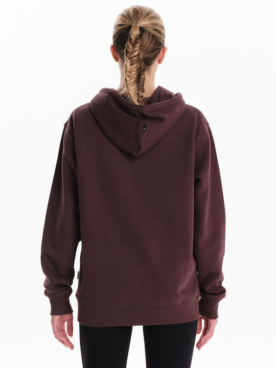 Women's Sweatshirt Hooded Burgundy