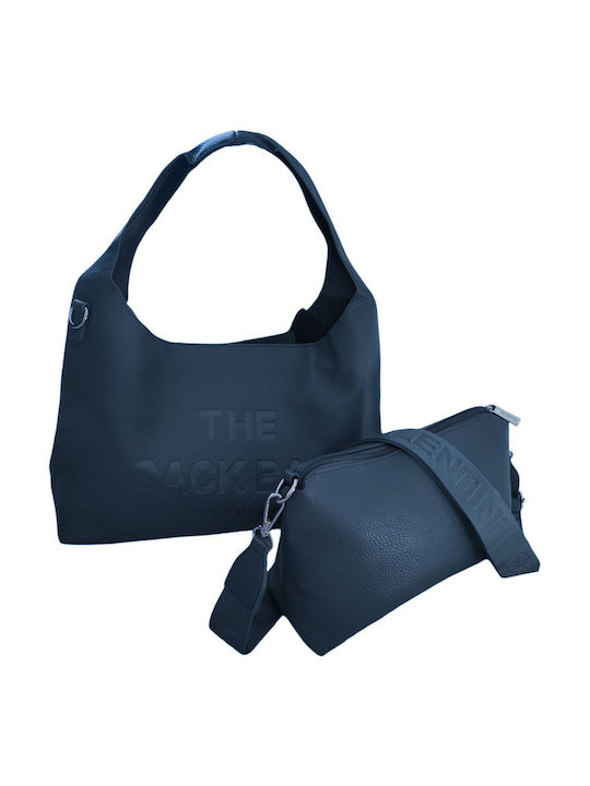 Set Damentasche Schultertasche Blau